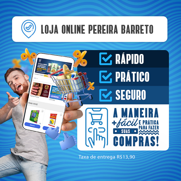 Faça as suas compras online em nosso site, é rapido, facil e